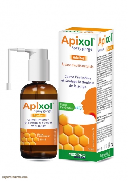 Expert Pharma : APIXOL SPRAY GORGE ADULTE 30ML